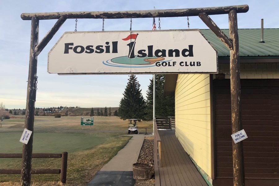 The Fossil Island Golf Club clubhouse